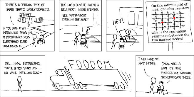 XKCD Nerd Sniping